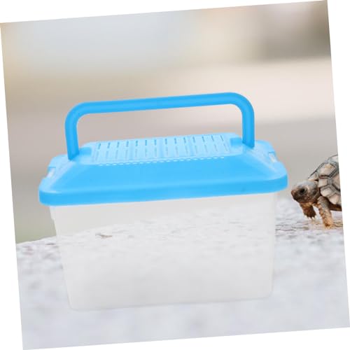 iplusmile Portable Handheld Aquarium for Turtles and Pets Transparent Fish Tank Lightweight for to and Transport Animals - size: 15x11cm