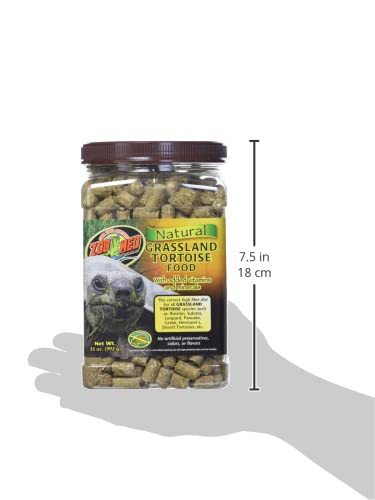 Zoo Med Natural Tortoise Food, 35-Ounce, Grassland - size: 2.19 Pound (Pack of 1)