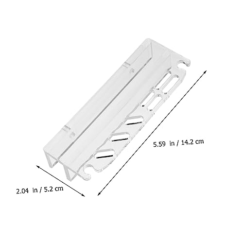 BESPORTBLE Aquarium Tool Holder Stand Slots Organizer Acrylic Easy Install Fish Tank Cleaning Tool Rack