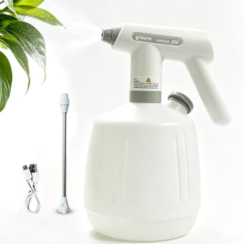 Electric Spray Bottle，2 Spray Modes Removable Wand | 2L ABS electric sprayer with 1200mAh rechargeable battery for gardening,household cleaning &Pet Bathing Grooming
