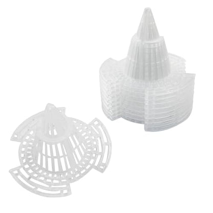 Cone Flower Pot Mesh Pad, 74mm, 10 Pcs | Pot Bottom Grid Mat, Drainage Screens, Drainage Netting