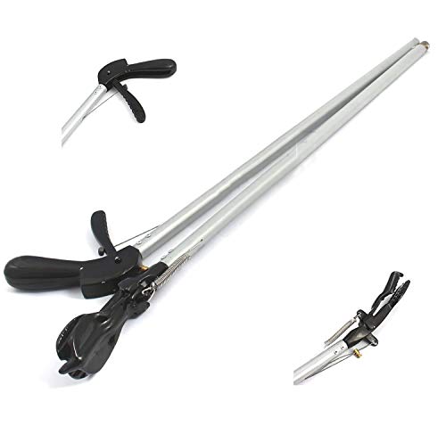 OdontoMed2011® 52" Snake Tongs Reptile Grabber Rattle Snake Catcher Silver Wide JAW HANDLING Tool ODM
