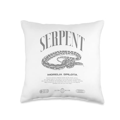Carpet Python Modern Reptile Keeper Streetwear Throw Pillow - size: 16x16