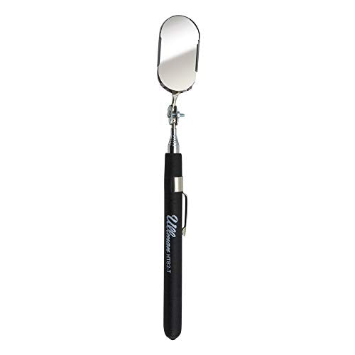 Ullman Devices HTB-2T Oval Pocket Telescoping Inspection Mirror, 1" x 2" Mirror, 5-5/26" to 28-1/4" Handle