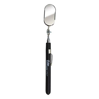 Ullman Devices HTB-2T Oval Pocket Telescoping Inspection Mirror, 1" x 2" Mirror, 5-5/26" to 28-1/4" Handle
