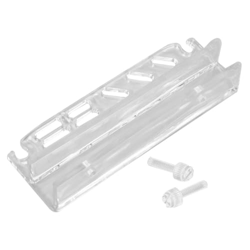 Aquarium Tool Organizer Rack Acrylic Fish Tank Storage for Cleaning Scissors Tweezers Easy Installation Design for Fish Tank Accessories