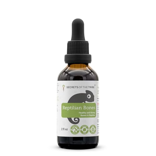 Reptilian Bones | Natural Herbal Dietary Pet Supplement for Reptiles | Support Healthy Bones | Alcohol-Free Extract, Dandelion Root, Alfalfa, Calendula, Chamomile, Fennel 2 oz
