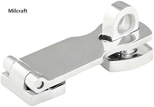 Marine Grade Stainless Steel Heavy Duty Door Hasp with Turning Padlock Eye Mount