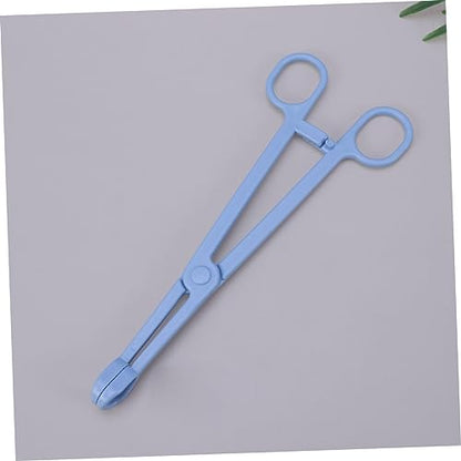 WOONEKY 1pc Plastic Pet Cleaning Grabber Clamp for Reptiles Lizards Birds Material Easy to Use Scissors Design for Safe Waste Removal and