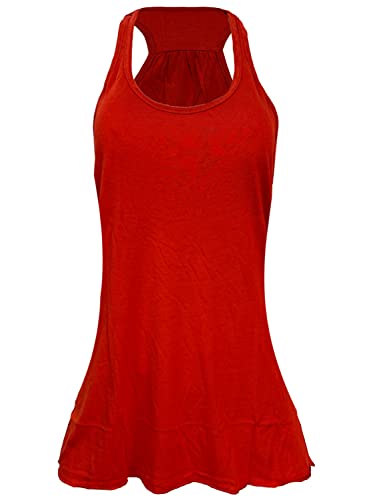 Epic MMA Gear Flowy Racerback Tank Top, Regular and Plus Sizes - color: Red, size: 4X-Large