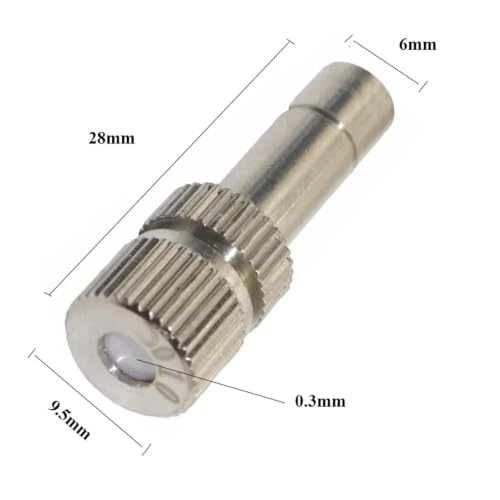 Reptile Adjustable Watering Fogger Mister With Quick-attach Nozzle（0.3mm) Connect With 1/4'' Pipe 1/2/3/4 Head(3-Head Black) - color: 3-Head Black