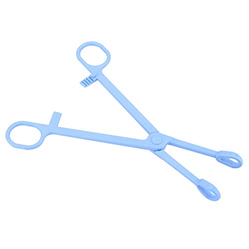 SUNGOOYUE Reptile Feeding Tongs Large Plastic Feeding Tweezers 19cm Round Tip Anti Slip Handle Hand Tool for Lizards Turtles and Other Reptiles