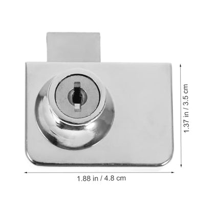 Cabinet Lock for Showcase Glass Door Sliding Lock 409 Alloy Double Swing for Display Case Security in Shops and Home