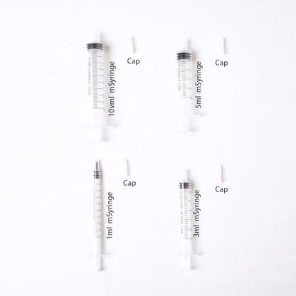 1ml Syringe Plastic Syringe with Cap, 12pcs Assorted Sizes (1ml, 3ml, 5ml, 10ml) for Liquid Transfer, Pet Feeding and Industrial Use, No Needle - size: 1ml3ml5ml10ml