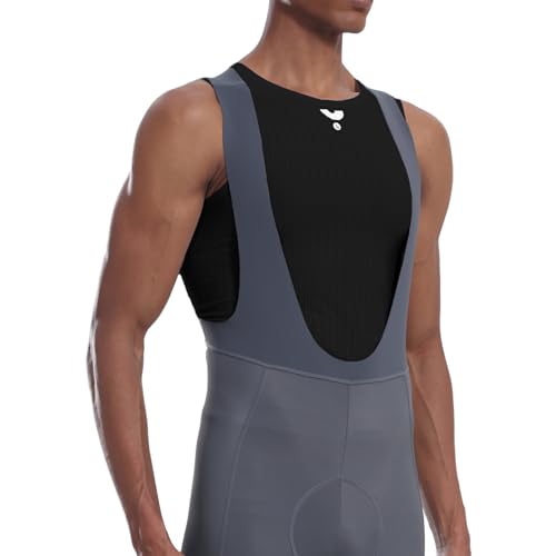 YKYWBIKE Men's Cycling Base Layer Sleeveless Cycling Jersey Men Quick Dry Bicycle Undershirt Mesh Bike Base Layer Vests - color: Black 2061, size: X-Small
