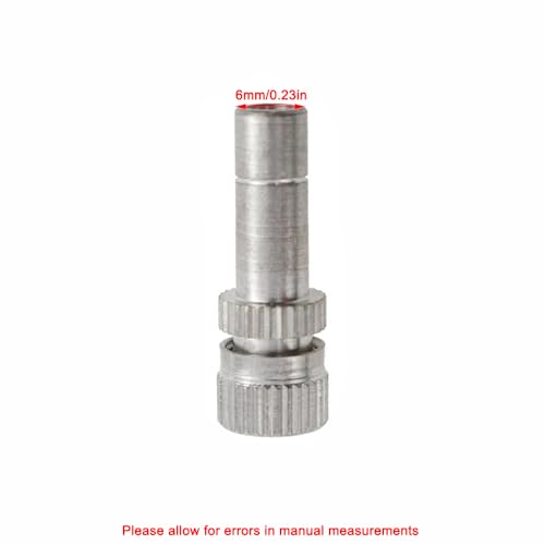 10PCS Misting Nozzles, Silver 6mm Misting Nozzles for Gardens, Landscaping, Setting up Greenhouse Watering Systems, Reptile Misting Systems, Home Irrigation Systems, Outdoor Cooling Systems - size: 10PCS