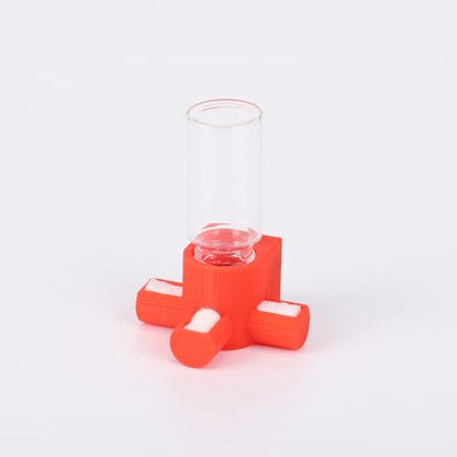 Jumping Spider Water Dispenser, Magnetic Hanging Feeder,Suitable for Jumping Spiders,Tarantulas, Praying Mantises,Arboreal Animals, and Other Small Animal Enclosure Accessories,5ML (Red) - color: Red
