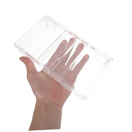 INOOMP Acrylic Incubator Box with Lid 6-Well Tray for Laboratory Specimen Observation and Small Pet Breeding Acrylic Reptile and Fish Breeding Box