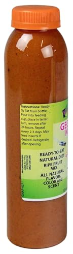 Nature Zone Crested Gecko Food - Apricot Nectar Puree, 12 oz, for Crested Geckos, Gargoyle Geckos, Day Geckos & Other Fruit Eating Geckos