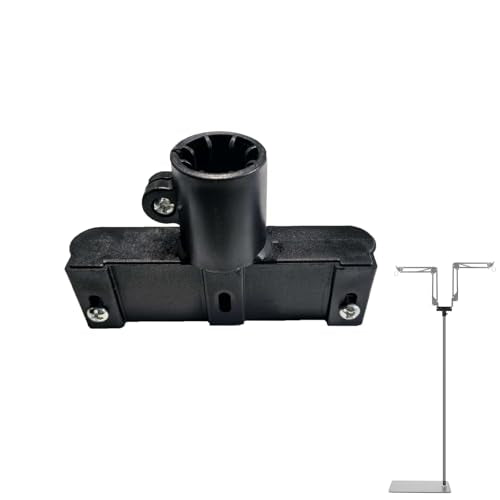 MECESOR Light Frame Connecting Clip Dual Reptile Lamp Stand,15.7-74.3 Inch Height Adjustable Reptile Light Stand,360° Sewing Flexible Arms,Heat Lamp Stand