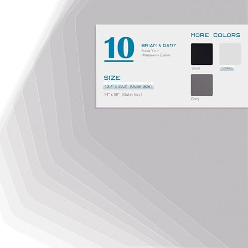 BRIAN & DANY Wire Shelf Liner 13.4" x 23.2", Set of 10, Heavy Duty Shelf Liners for Wire Shelving, Waterproof Wire Rack Shelf Cover, Transparent - color: Transparent, size: 13.4" x 23.2",10pcs