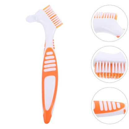 BESPORTBLE 3pcs Turtle Cleaning Brushes Portable Mud Remover for Aquatic Tortoise and Turtle Tank Use, Orange Sturdy Brush Set for Reptile Shell Maintenance