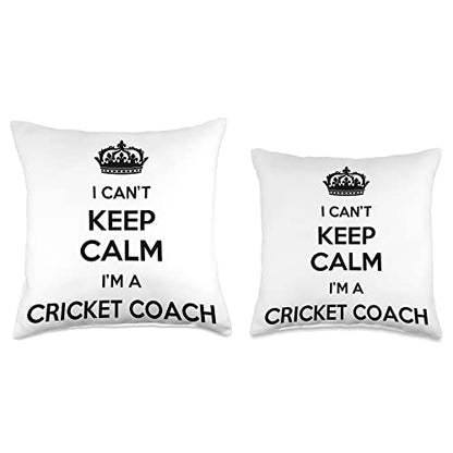 Profession - I Can't Keep Calm I'm A Cricket Coach Throw Pillow - size: 16x16
