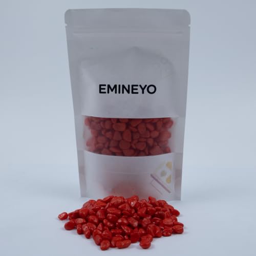Colored Aquarium Gravel,Colorful Pea Gravel,Garden Rocks,Decorative Stones Rocks for Fish Tank,Aquarium,Fairy Garden Decor,Planters,Vase Fillers,Landscaping,1 Pound (Red, 6-9mm) - color: Red, size: 6-9mm