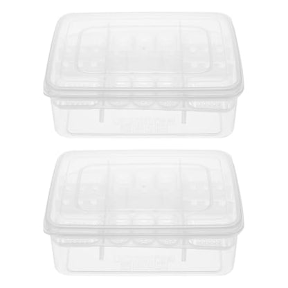 Reptile Egg Incubator Tray 16 Compartment Egg Hatching Box for Tortoise Lizard and Transparent Breeding Tray for Easy Observation 6.57 X 4.84 X 2.36 in 2 Pack