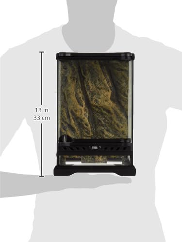 Exo Terra Glass Nano Terrarium Kit, 8 x 8 x 12 Inches | For Reptiles and Amphibians - size: 8 x 8 x 12 Inches