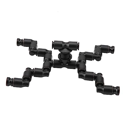 FRCOLOR 2sets Adjustable Sprayers for Reptiles Black Pet Cooling Nozzle for Terrarium Humidity Rotatable Mist System Animal Supplies