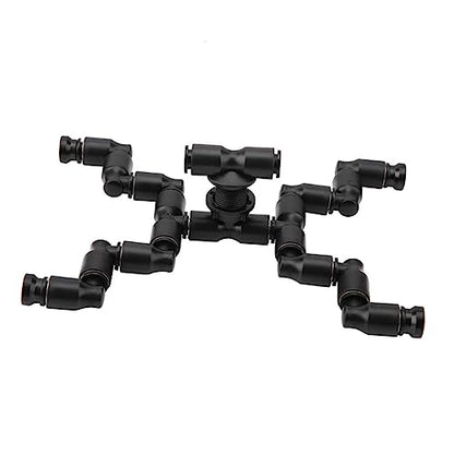 FRCOLOR 2sets Adjustable Sprayers for Reptiles Black Pet Cooling Nozzle for Terrarium Humidity Rotatable Mist System Animal Supplies