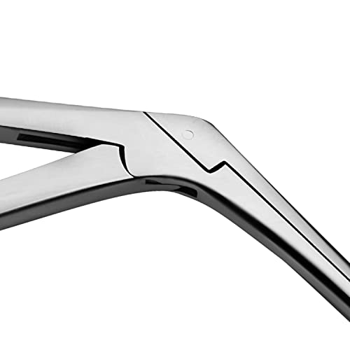 Precise ENT Procedures with Alligator Ear Forceps - Curved Jaw Design, Non-Slip Grip Handle, Fine-Tip, Reusable and Easy to Clean - Micro 3 Inches - size: 3 Inch Micro