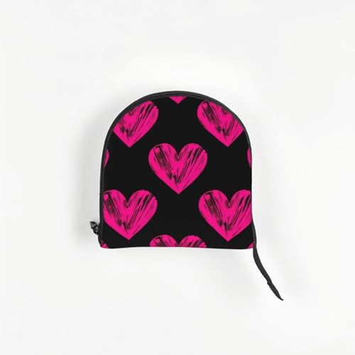 Small Pet Carrier Purse Bag, Cute Love Heart Print Shoulder Bag for Dogs Cats, Puppy Tote Travel Handbag - color: Cute Love Heart