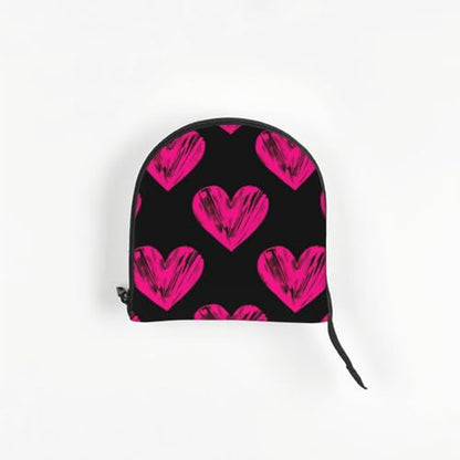 Small Pet Carrier Purse Bag, Cute Love Heart Print Shoulder Bag for Dogs Cats, Puppy Tote Travel Handbag - color: Cute Love Heart