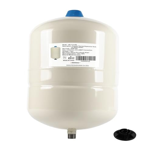 1PC EFIELD Water Heater Expansion Tank, 4.5 Gallon, 3/4 in MNPT Connection | Thermal Pressure Protection, Safe for Potable Water-TANK002(1) - size: 4.5 Gallon
