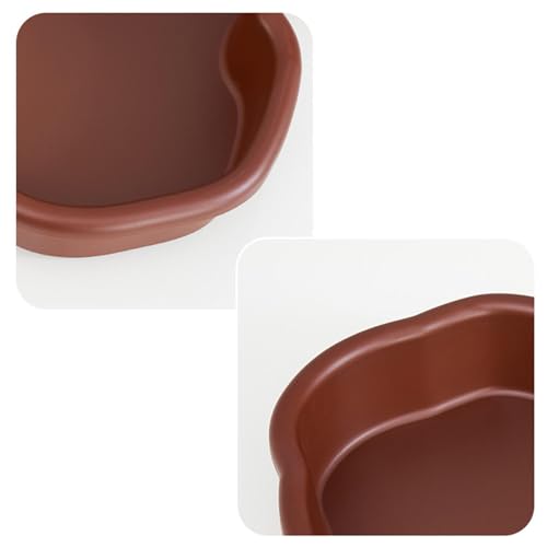 Reptile Bathing Pool Terrarium Bowl, 12.2 x 9.8 x 2 in PP Turtle Water Dish with Ramp for Tortoise, Bearded Dragon, Gecko