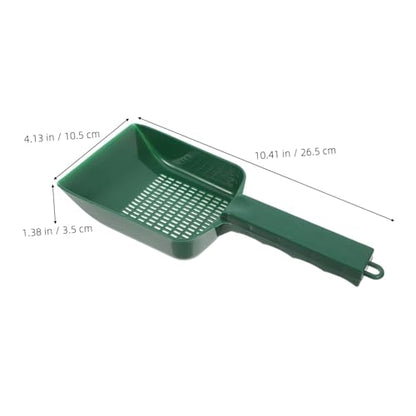 Hemoton Plastic Fish Tank Water and Sand Shovel Long Handle Multi-Function Aquarium Cleaning Tool Beach Sifter Reptile Poop Hamster Shrimp Large Scooper Handheld