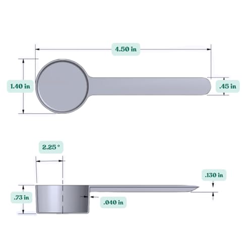 1 Tablespoon (1/2 Oz. | 3 Teaspoon | 14.8 mL) Long Handle Plastic Measuring Spoon for Coffee, Protein Powder, Spices, Grains, Dry Goods – Food-Grade BPA-Free (Pack of 1) - size: 14.8 mL | 1 Tablespoon | 1/2 Oz.