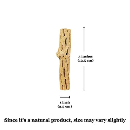 SunGrow Leopard Gecko Cholla Wood, 5 Inches Long, Create Basking Spot, Artistic Home-Decor, Lizards and Bearded Dragons, 3-Pack