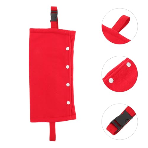 COLLBATH Adjustable Red Reptile Travel Carrier Sling Bag for Bearded Dragon and Chameleon – Breathable Pet Sling for Small Animals Outdoor Transport