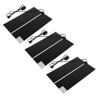 ORFOFE 3pcs Reptile Heating Mat with Thermostat Control Heat Pads for Terrarium Snakes and Lizards Insulation Pad for Reptiles and Pets