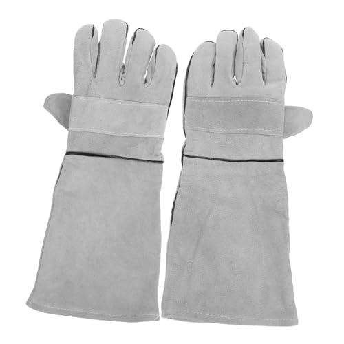 UKCOCO 1 Pair Pet Handling Gloves Heat Resistant Protective Gloves for Dog Cat Bird and Reptile Grooming Gardening Welding and Versatile Use Easy to