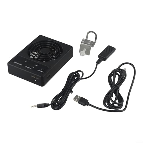 Reptile Enclosure Ventilation Fan, Automatic Humidity Control & Quiet Air-Circulation For Rainforest Terrarium, Smart Cooling System With Display(Fahrenheit) - color: Fahrenheit