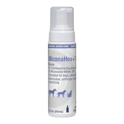 MiconaHex+Triz Mousse, 7.1 oz | Antibiofilm, Moisturizing; Packaging May Vary