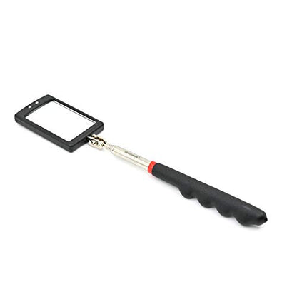 Telescoping LED Lighted Flexible Inspection Mirror 360 Swivel for Extra Viewing