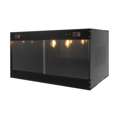 PVC Reptile Enclosure, 33-Gallon Habitat with Glass Door, Dual Thermostat | Set up in Living Rooms, Classrooms, or Breeding Racks, the Enclosure Gives Ball Pythons, and Bearded Dragons a Secure Home.