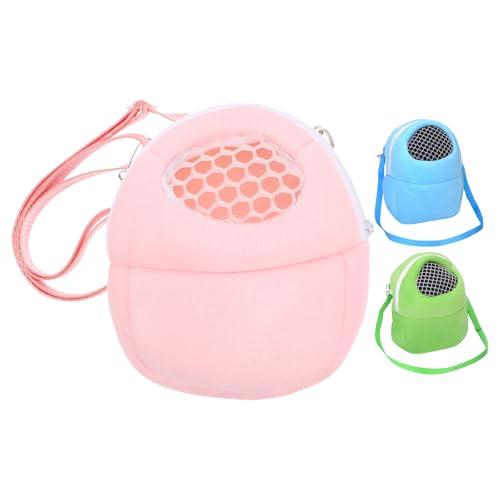 3pcs Woolen Small Animal Carrier Backpack for Hamster and Rabbit, Breathable Pet Travel Bag with Spacious Interior and Easy to Carry Design, for Outdoor Travel and Park Trips