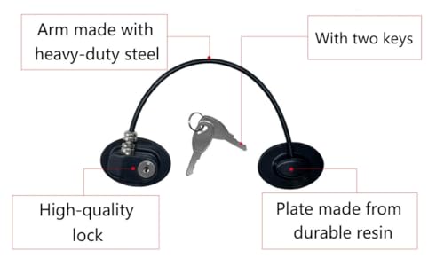 2 Pack Refrigerator Door Locks with 4 Keys, File Drawer Lock, Freezer Door Lock and Child Safety Cabinet Locks by REZIPO Black