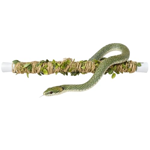 Snake Climbing Stick, Ball Python Tank Accessories, Retractable & Detachable Snake Climbing Toy for Ball Pythons, Lizards, Tarantulas, Geckos, Tree Frogs, Etc. (11.69inch-19.7inch)